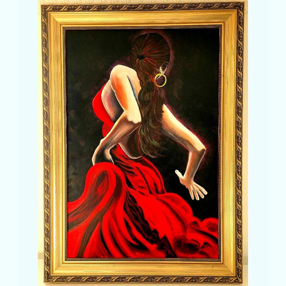 "Isabella," an original oil painting, Dance. Dancer, 1st OOAK